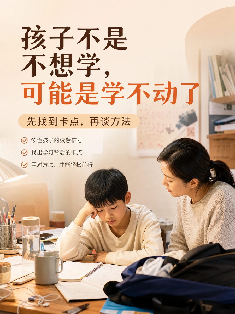 孩子不是不想学，可能是学不动了配图