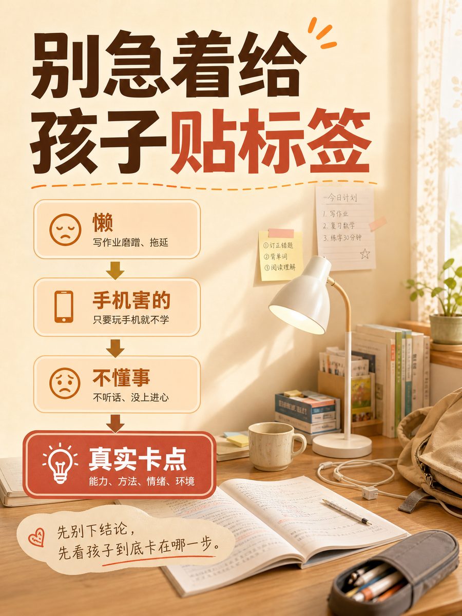别急着给孩子贴标签
